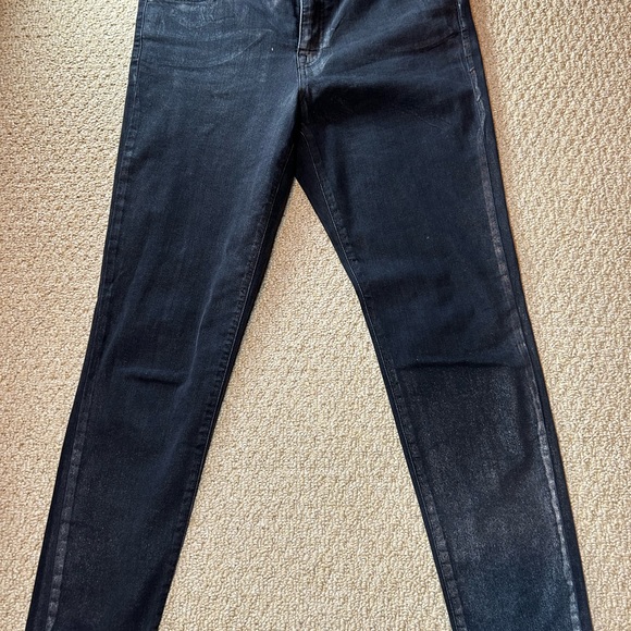 Lauren Ralph Lauren Metallic Black Classic Skinny Jeans - Picture 7 of 8